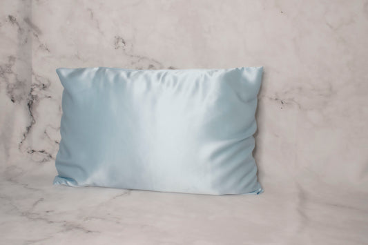 Powder Blue - 100% Mulberry Silk Pillowcase